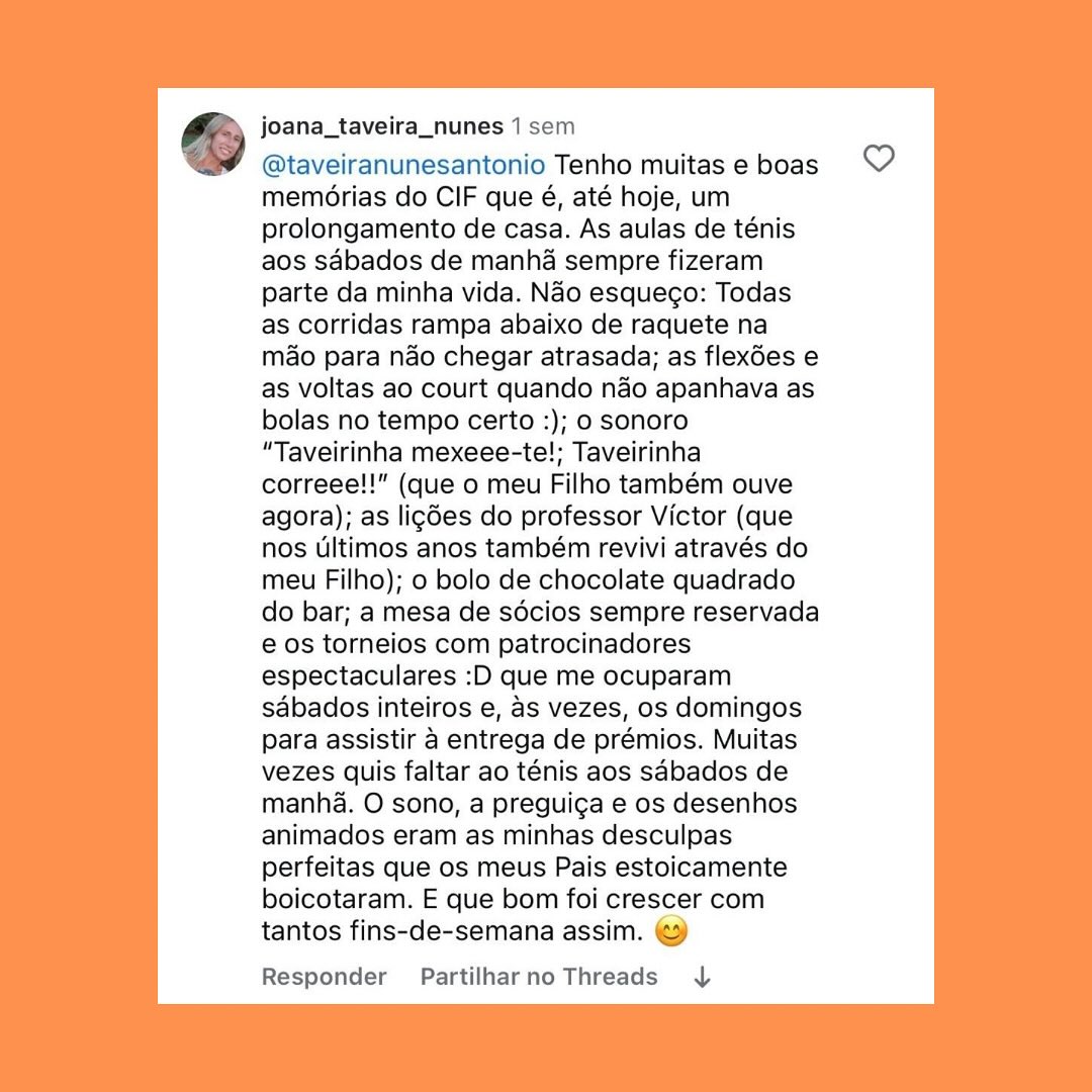 Recordar é viver! 🫶 obrigado, Joana, pelo seu testemunho 🥰